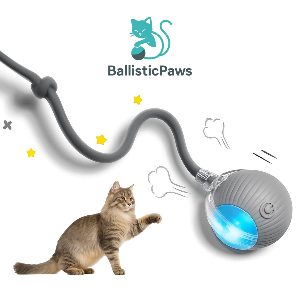TurboTail™ - Smart Rolling Cat Toy with Tail