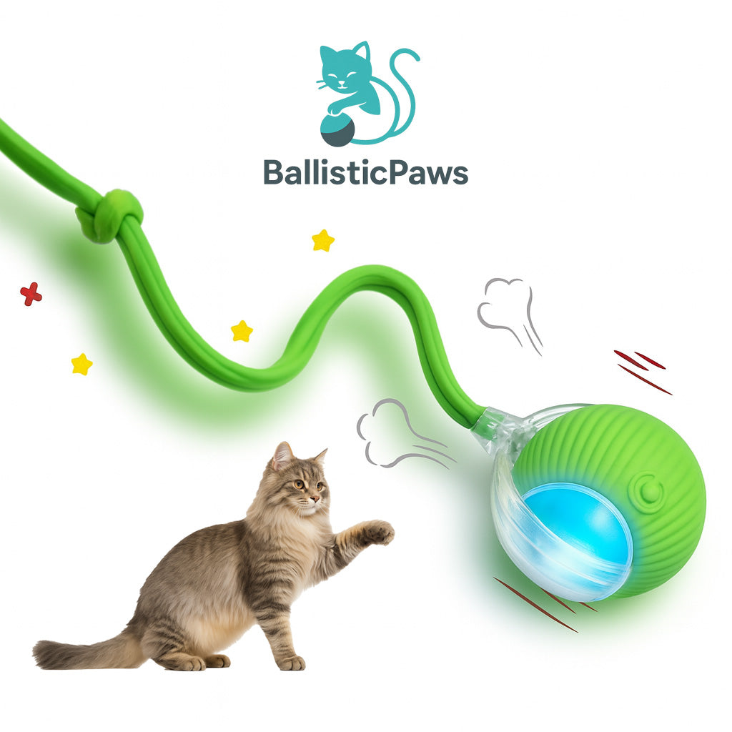 TurboTail™ - Smart Rolling Cat Toy with Tail